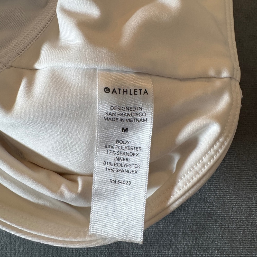 Athleta Womens Ace Tennis 15.5" Skort Medium White Active Athletic Tenniscore View 4
